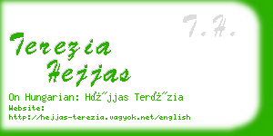 terezia hejjas business card